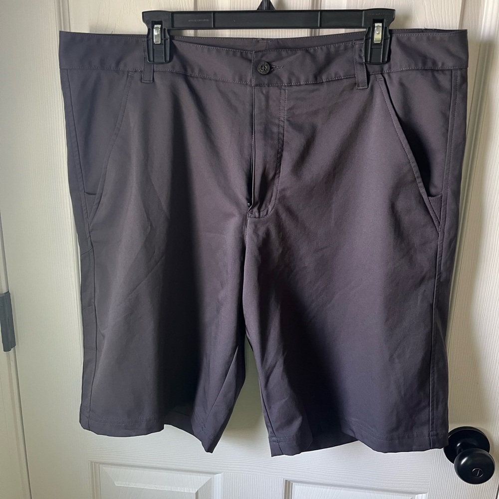 Fila Gray Flat Front Performance Shorts